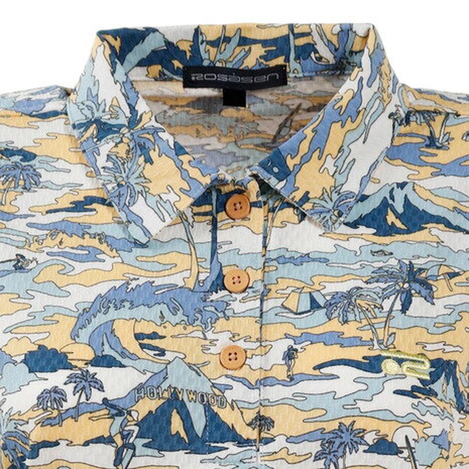 ROSASEN ゴルフウェア エコクールマックスプリントシャツ 045-22442-052 (レディース)