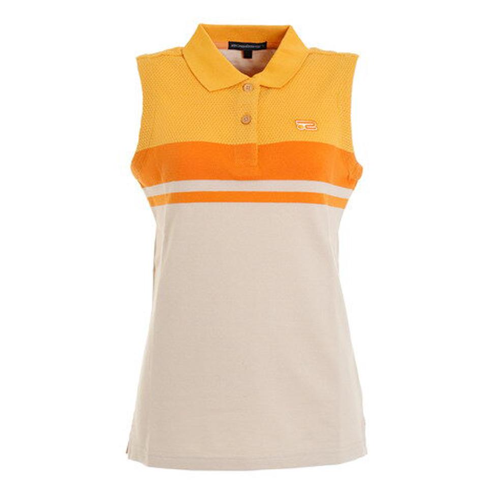 ROSASEN ゴルフウェア ポップコーン切り替え ノースリーブシャツ 045-22371-035 (レディース)