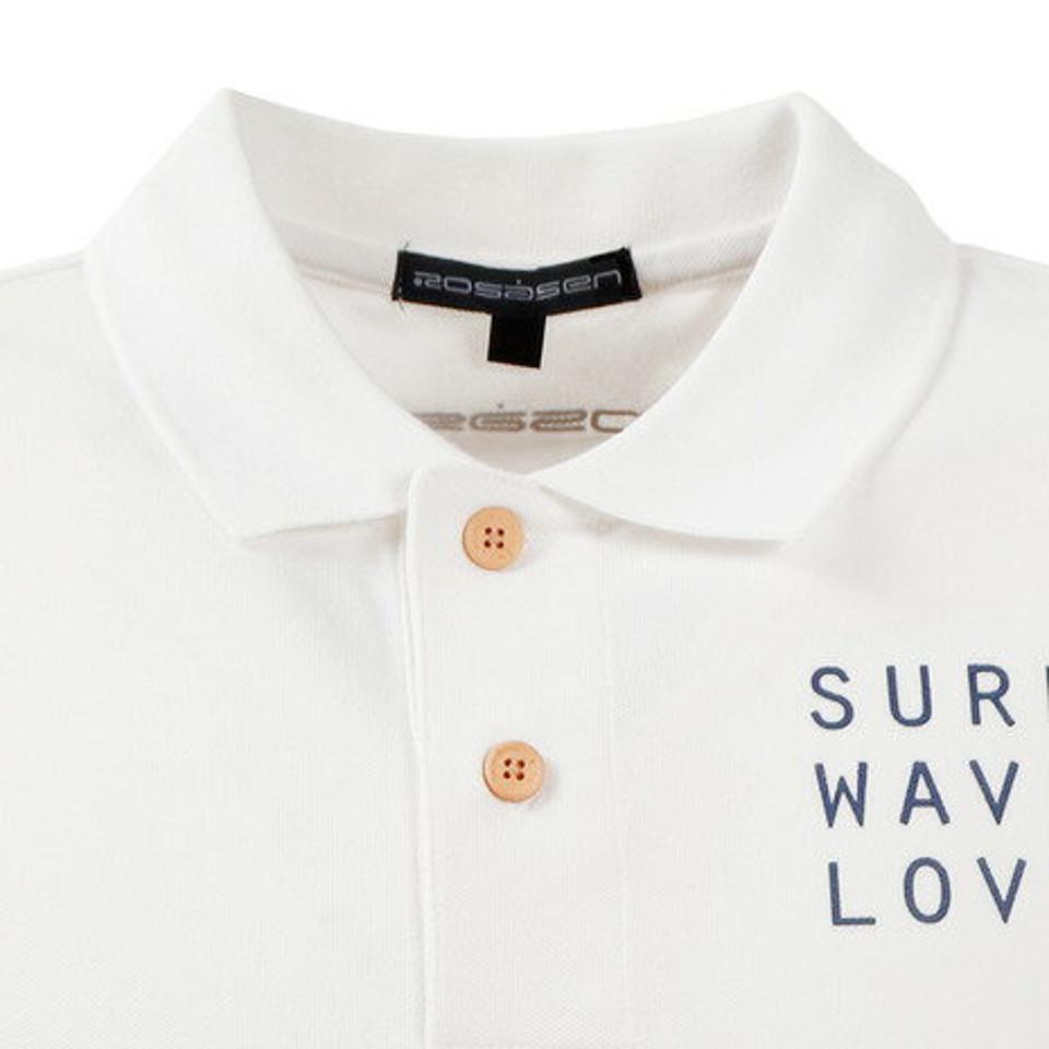 ROSASEN ゴルフウェア ポロシャツ メンズ U-SKEコラボ バックプリント半袖ポロシャツ 044-22446-004 (メンズ)