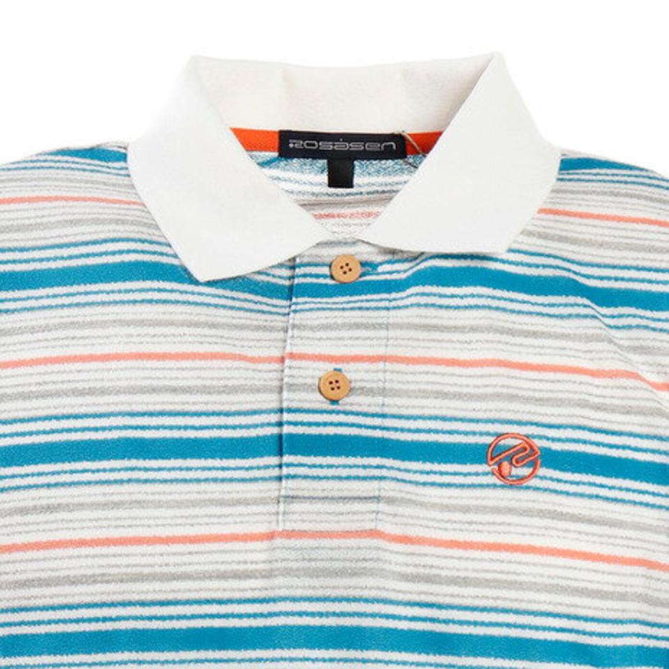 ROSASEN ゴルフウェア メンズ ボーダーポロシャツ 044-22341-022 (メンズ)