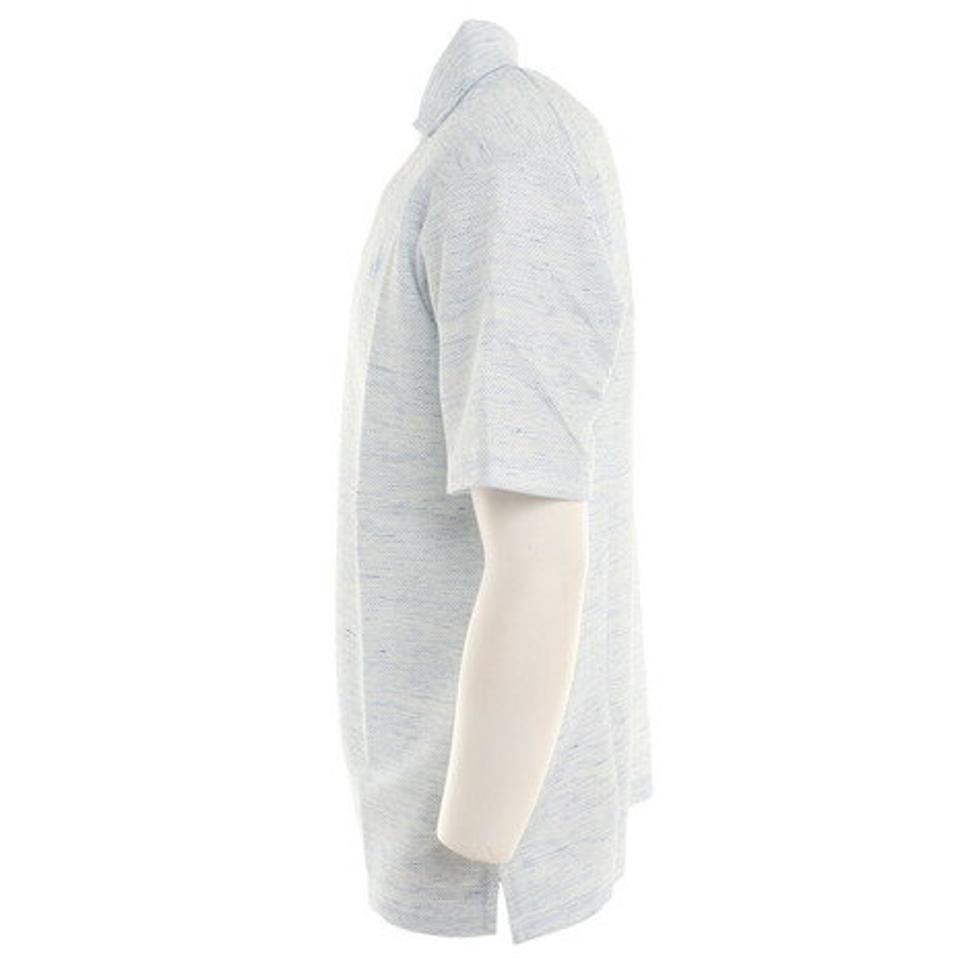 クランク（CLUNK）（メンズ）ゴルフウェア 春夏 吸汗速乾 高通気 ライン 半袖ポロシャツ CL5MTG15 SAX