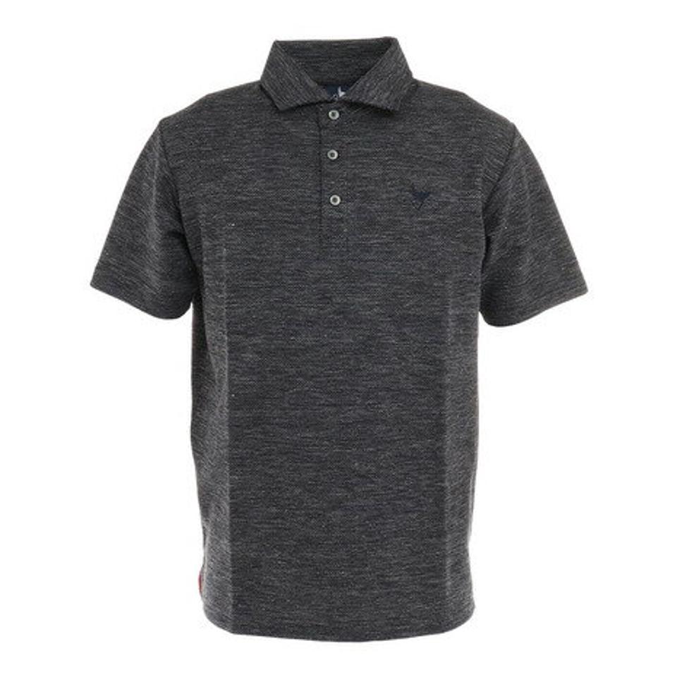 クランク（CLUNK）（メンズ）ゴルフウェア 吸汗速乾 ライン 半袖ポロシャツ CL5MTG15