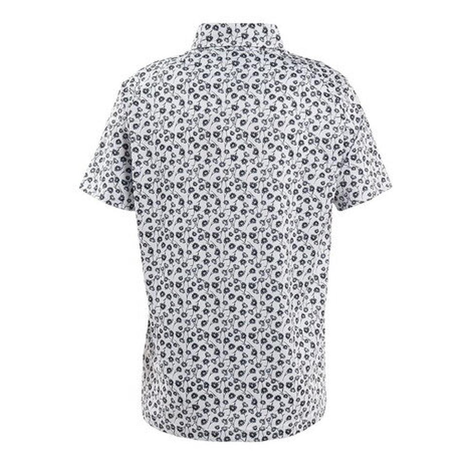 クランク（CLUNK）（メンズ） ゴルフウェア 吸汗 速乾 半袖フラワードライプラスポロシャツ CL5MTG04