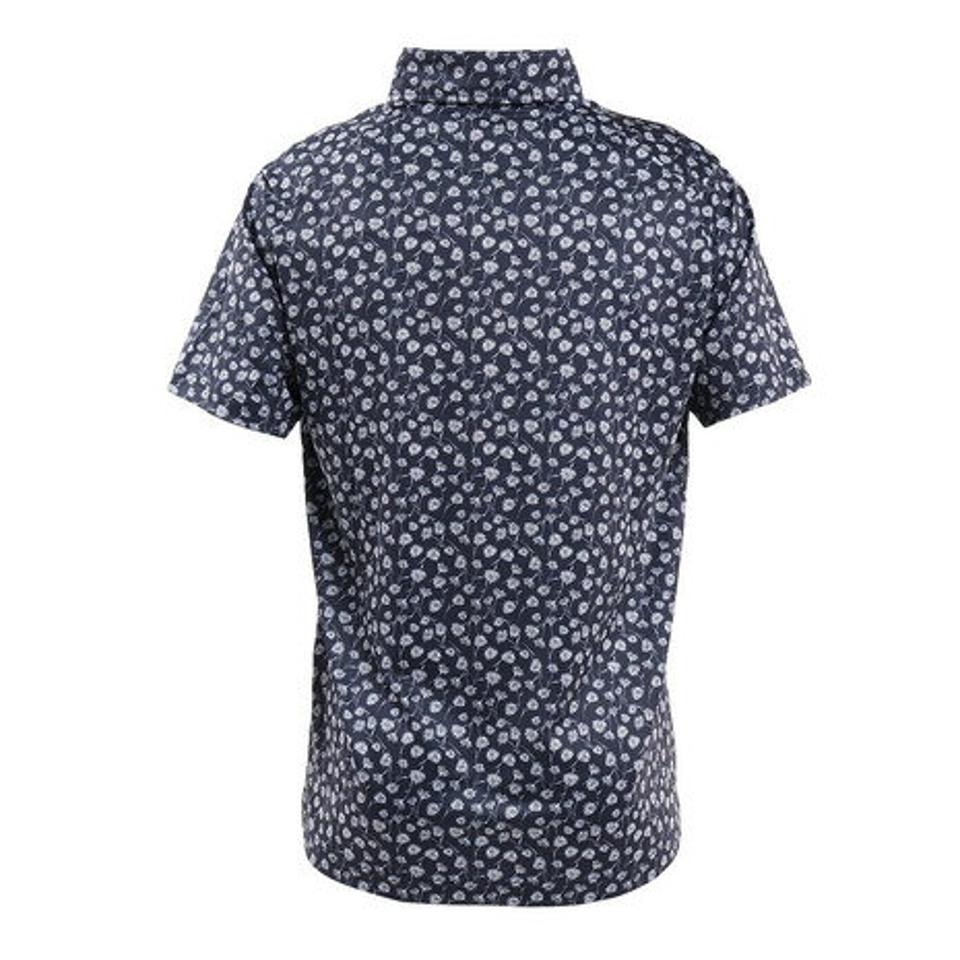 クランク(CLUNK) ゴルフウェア フラワードライプラスポロシャツ CL5MTG04 NVY (メンズ)