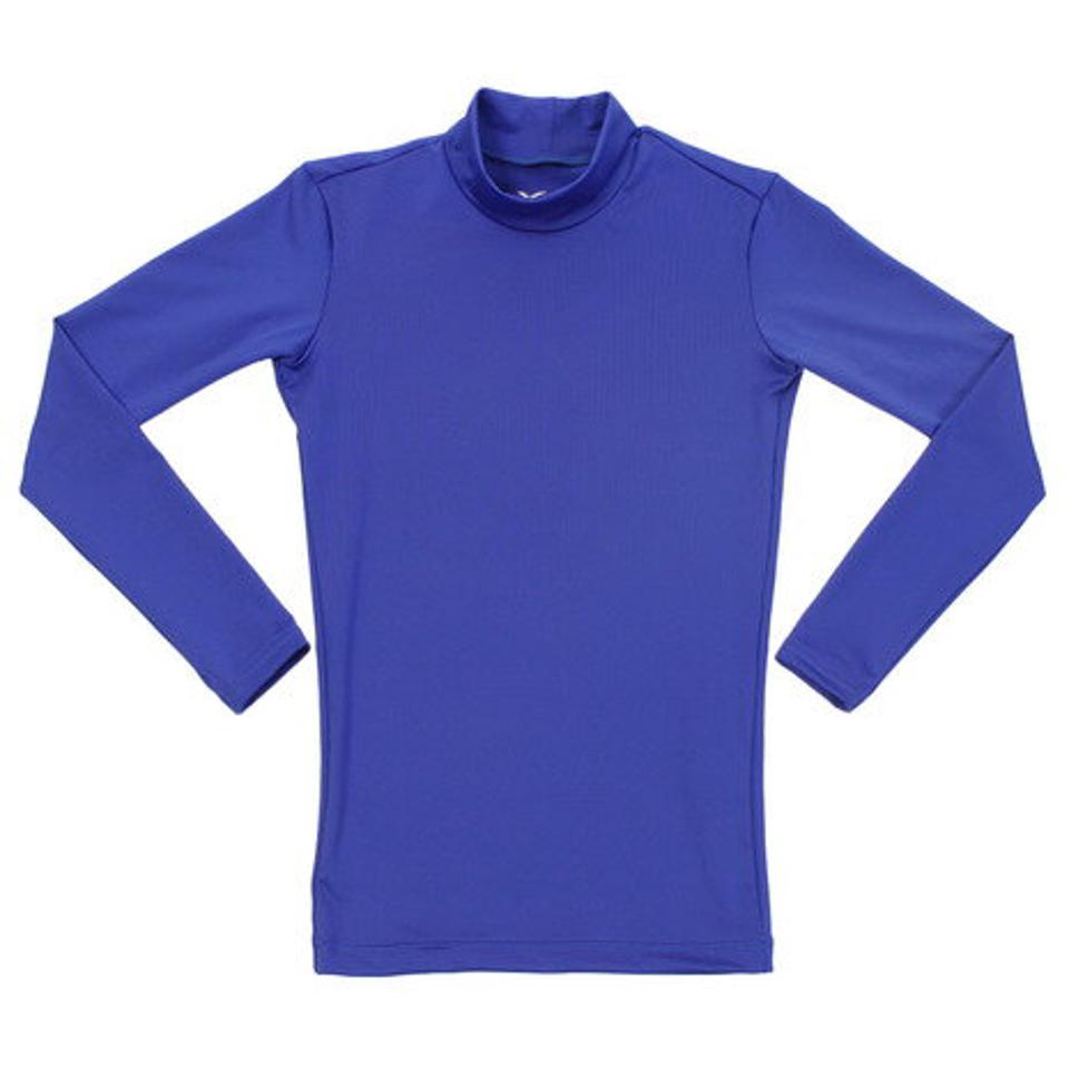 エックスティーエス（XTS） 野球 アンダーシャツ ジュニア ストレッチハイネック 長袖 インナー シャツ 724G6ES4170 青 （キッズ）