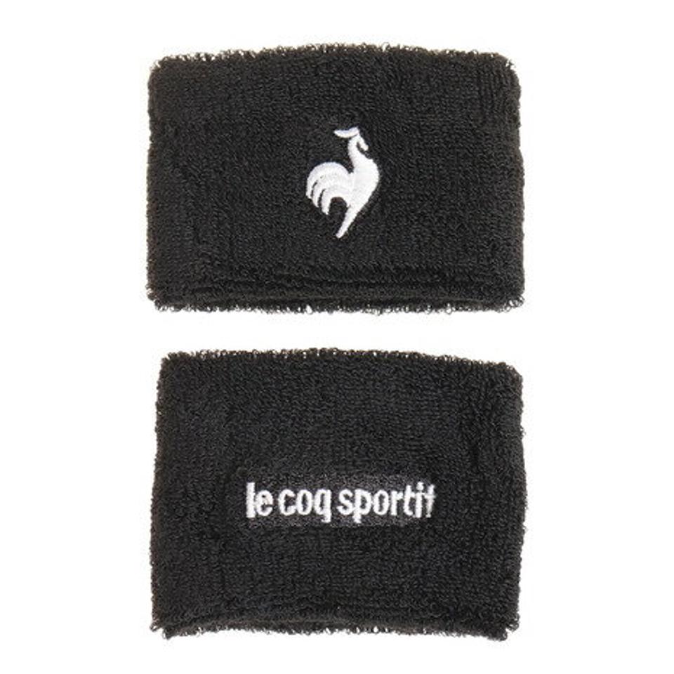 ルコック スポルティフ（Lecoq Sportif） テニス 2P リストバンド QTASJD00 BLK （メンズ）
