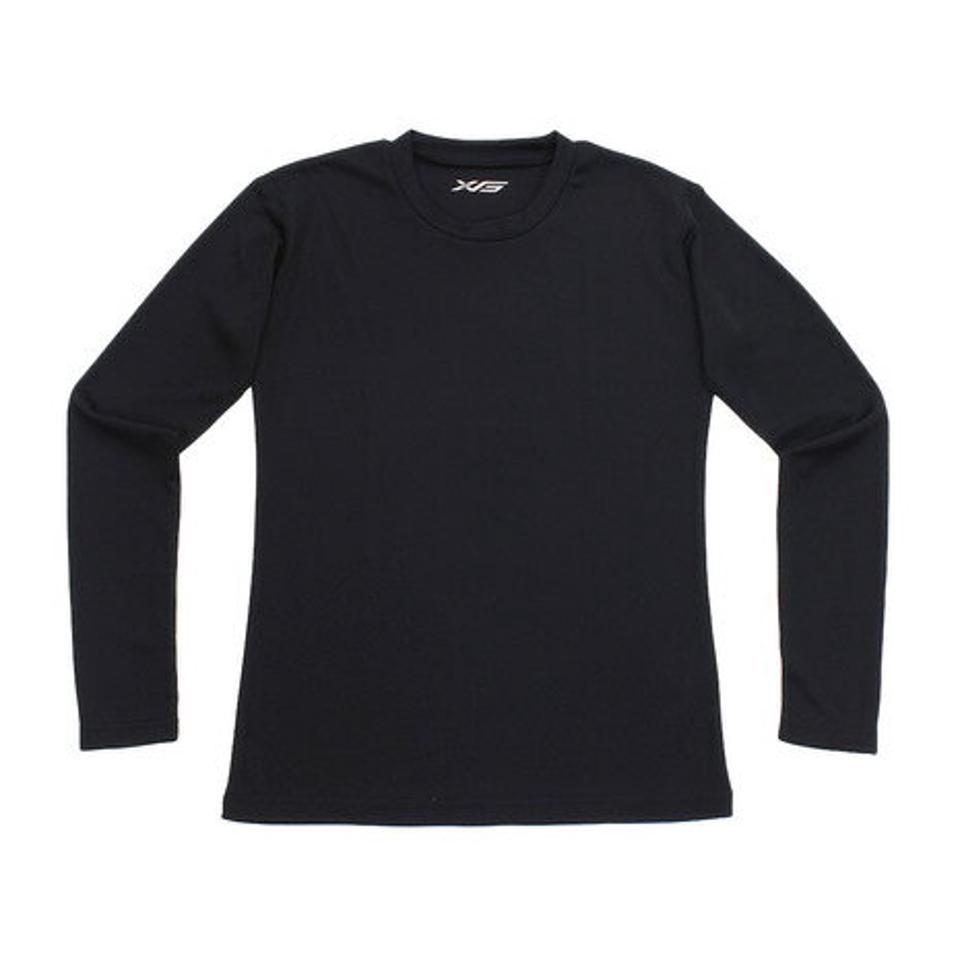 エックスティーエス（XTS） 野球 アンダーシャツ ジュニア ジュニア シャインブロック 長袖 インナー シャツ 724G8CD2516 黒 （キッズ）