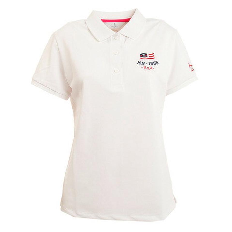 マンシングウエア（MUNSING WEAR） ゴルフウェア 吸汗速乾 UVカット Coolist D-Tec ストレッチ鹿の子 スリーポイント 半袖 MGWTJA04CH （レディース）