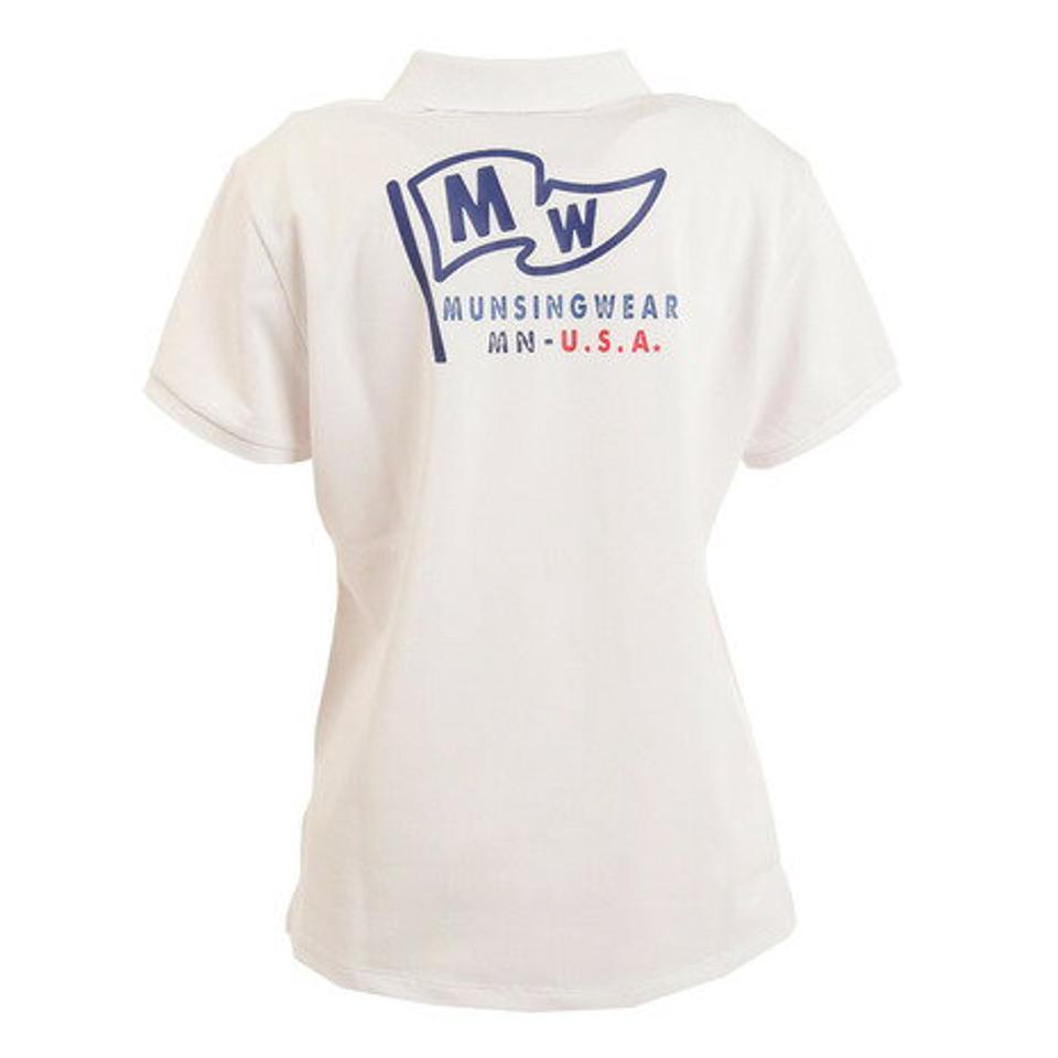 マンシングウエア（MUNSING WEAR） ゴルフウェア 吸汗速乾 UVカット Coolist D-Tec ストレッチ鹿の子 スリーポイント 半袖 MGWTJA04CH （レディース）