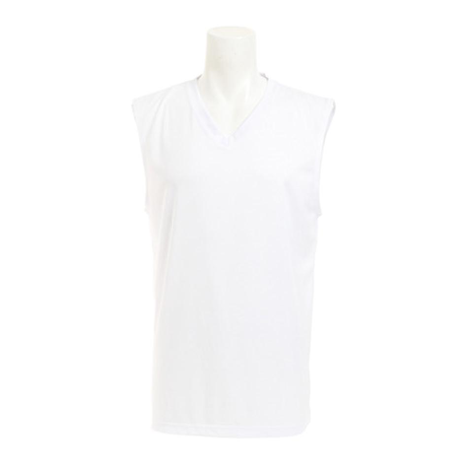 【10%OFFクーポン 対象ウェア2点以上購入で 5/5まで】デュアリグ（DUARIG） サッカー ウェア メンズ ドライプラス(吸汗速乾) ノースリーブインナーシャツ 741D7TF3002 WHT インナー アンダーシャツ （メンズ）