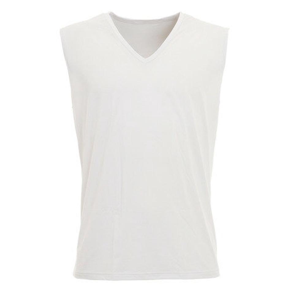 エーシーピージー（ACPG）（メンズ）ドライプラスクール ノースリーブ Vネック アンダ-シャツ 891PA0GC6119WHT