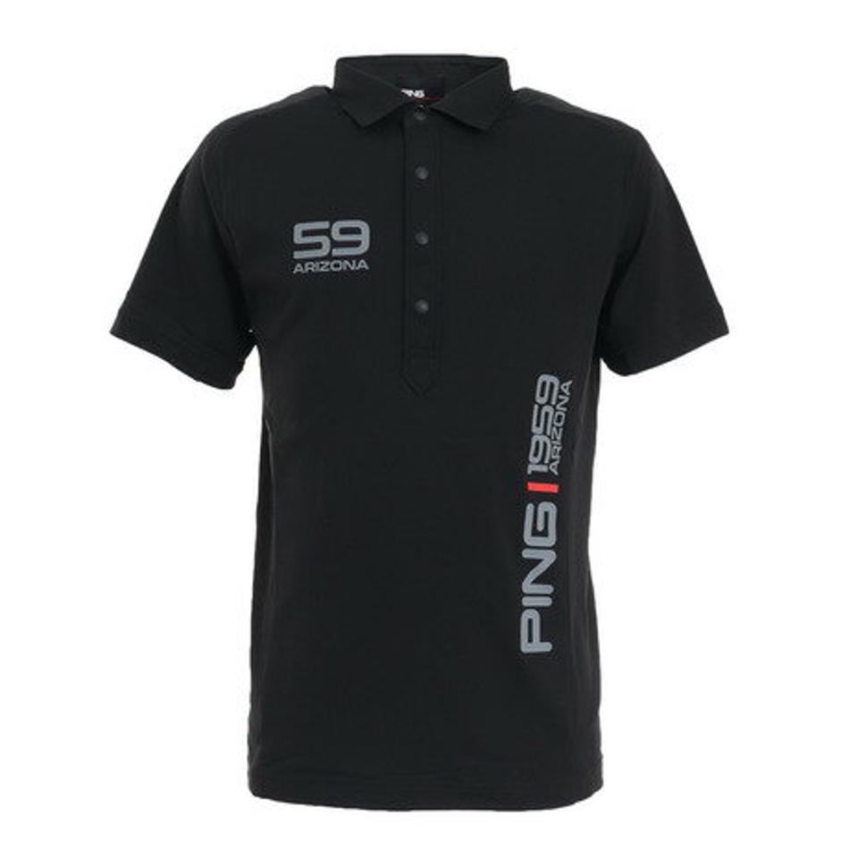 【2/5 24h限定 エントリー＆対象4店舗買い回りで最大P10倍！】ピン（PING）（メンズ） ゴルフウェア ポロシャツ メッシュボーダー 621-2160200