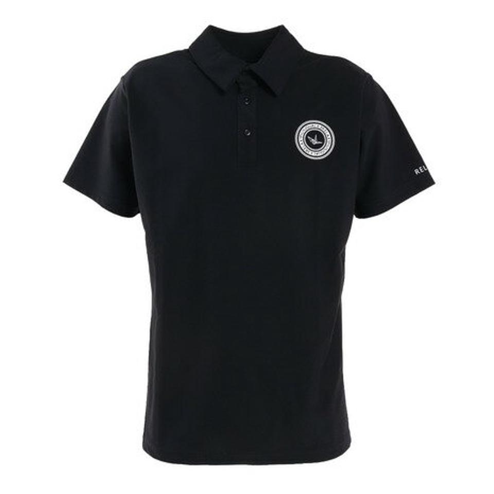 1PIU1UGUALE3 RELAX（1PIU1UGUALE3 RELAX） ゴルフウェア 軽快 ストレッチ バックロゴ 半袖ポロシャツ USH-22005 navy （メンズ）