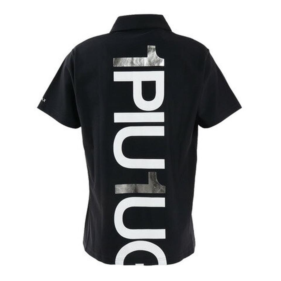 1PIU1UGUALE3 RELAX（1PIU1UGUALE3 RELAX） ゴルフウェア 軽快 ストレッチ バックロゴ 半袖ポロシャツ USH-22005 navy （メンズ）