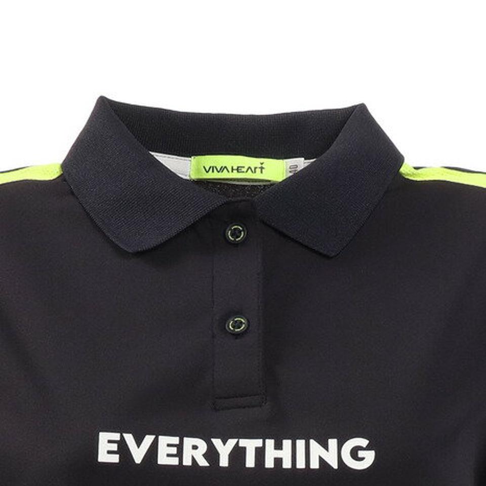 ビバハート（VIVA HEART）（レディース）ゴルフウェア プロ企画 メッセージ半袖ポロシャツ 012-24441-098　 プロ着用モデル