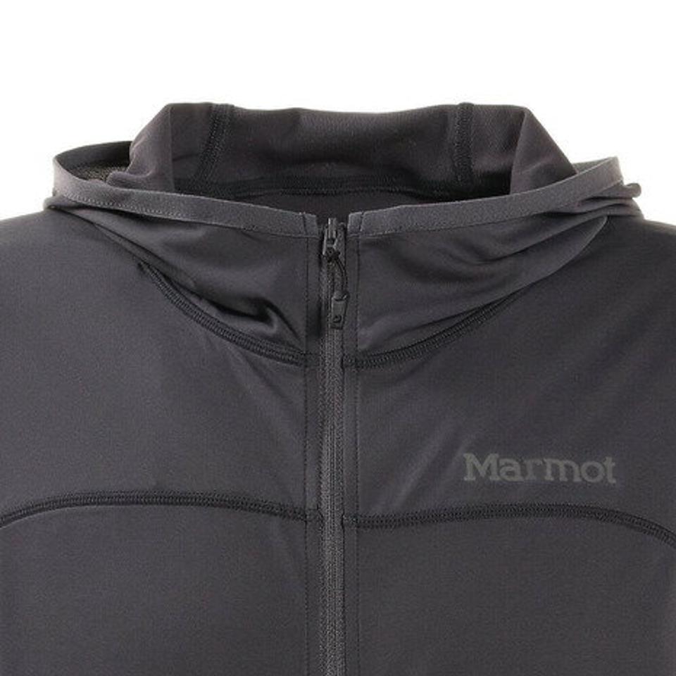 マーモット（Marmot）（メンズ） サンスクリーンライトフーディー チャコール TOMRJB65 フルジップパーカー 長袖 カジュアル UVカット 吸水 速乾 上着