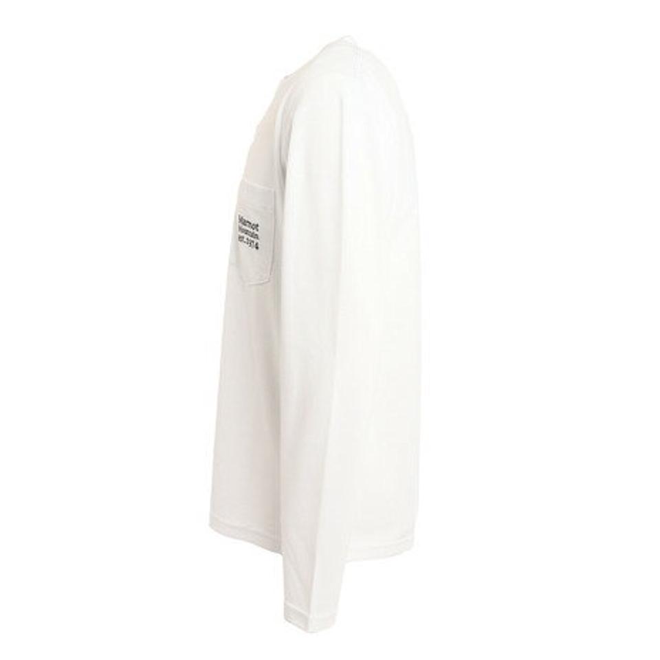 マーモット（Marmot）（メンズ）ポケットロゴティー ホワイト TOMTJB82XB 長袖シャツ ロンT トップス カジュアル アウトドア スポーツ UVカット