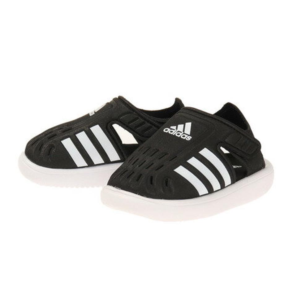 アディダス（adidas）（キッズ） クローズドトゥサマーウォーターサンダル ブラックホワイト ピンクホワイト GW0391 GW0390 ジュニア シューズ