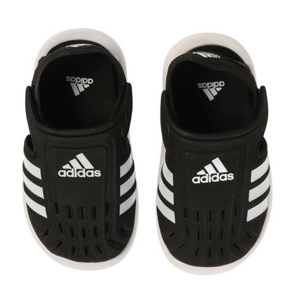アディダス（adidas）（キッズ） クローズドトゥサマーウォーターサンダル ブラックホワイト ピンクホワイト GW0391 GW0390 ジュニア シューズ