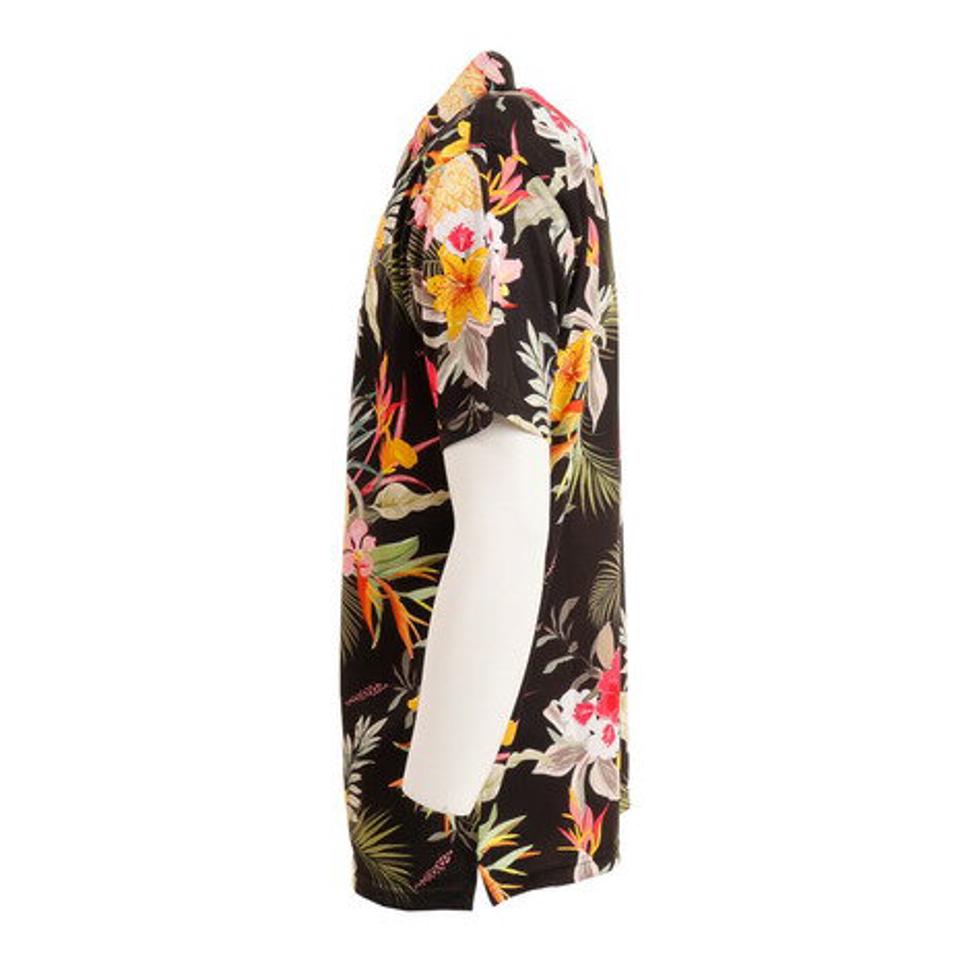 ニューエラ（NEW ERA） ゴルフウェア 吸汗速乾 UVカット 抗菌防臭 テック ブラックボタニカル 半袖ポロシャツ 130615 （メンズ）