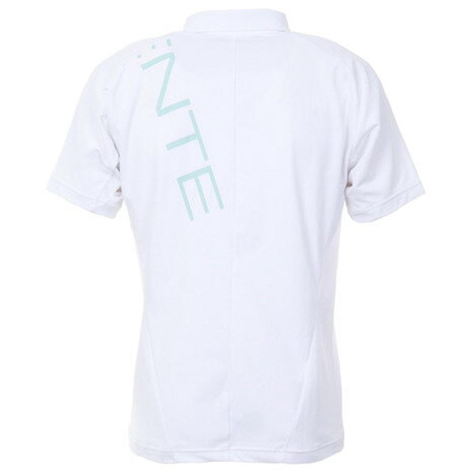 デサントゴルフ（DESCENTEGOLF） ゴルフウェア 軽快 ストレッチ リサイクルソロテックス ロゴプリント 半袖ポロシャツ DGMTJA30 WH00 （メンズ）