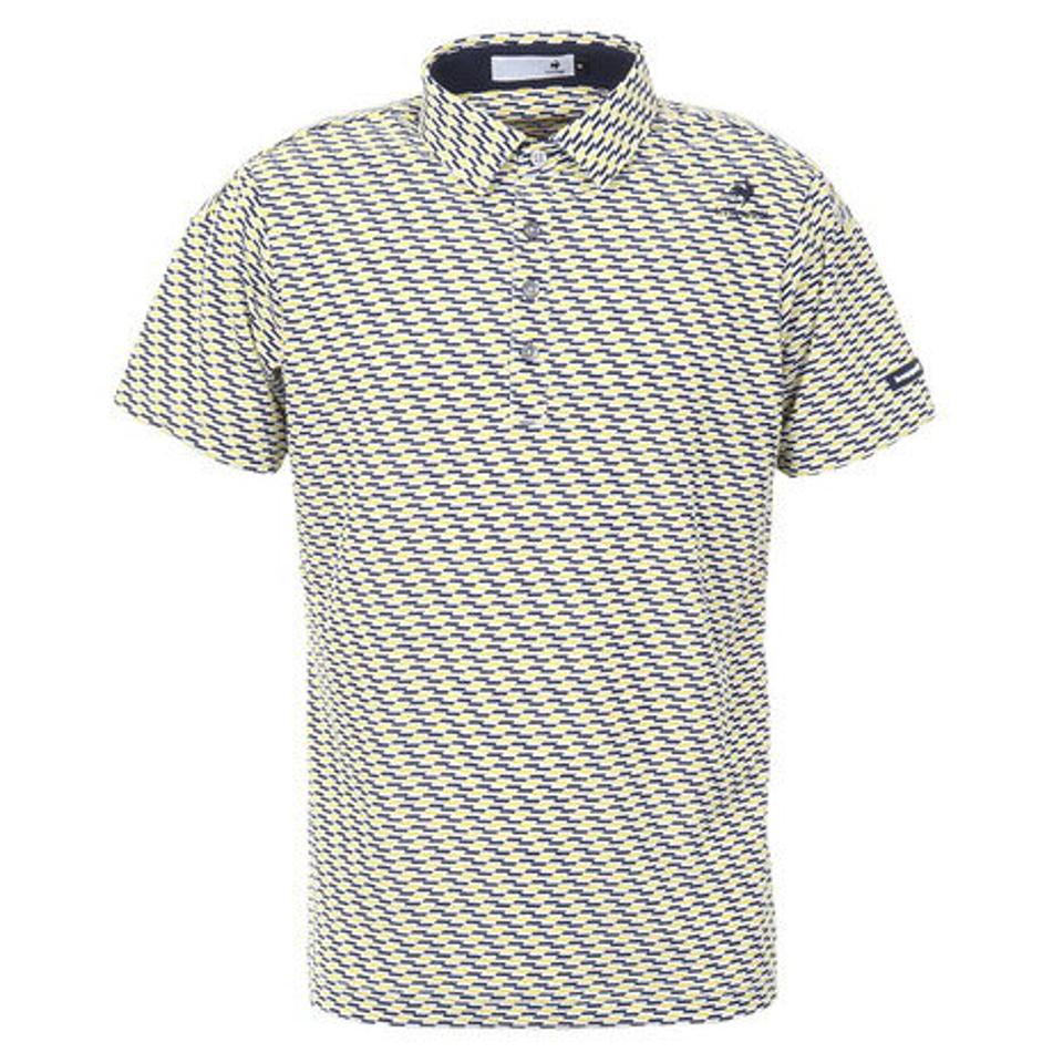 ルコック スポルティフ（Lecoq Sportif） ゴルフウェア クーリストダイアゴナル小柄半袖ポロシャツ QGMTJA10 （メンズ）