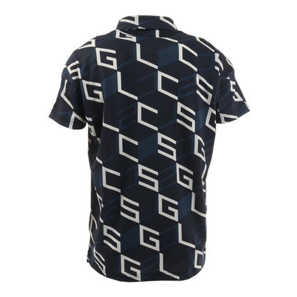 ルコック スポルティフ（Lecoq Sportif） ゴルフウェア GFADダイアゴナル半袖シャツ QGMTJA07 NV00 （メンズ）