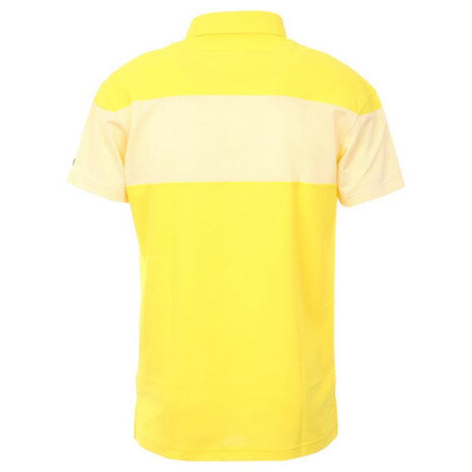 ルコック スポルティフ（Lecoq Sportif） ゴルフウェア 吸汗速乾 UVカット 高通気 はっ水 ゴルファーズアドレスカッティング クーリスト 半袖ポロシャツ QGMTJA06 YL00 （メンズ）