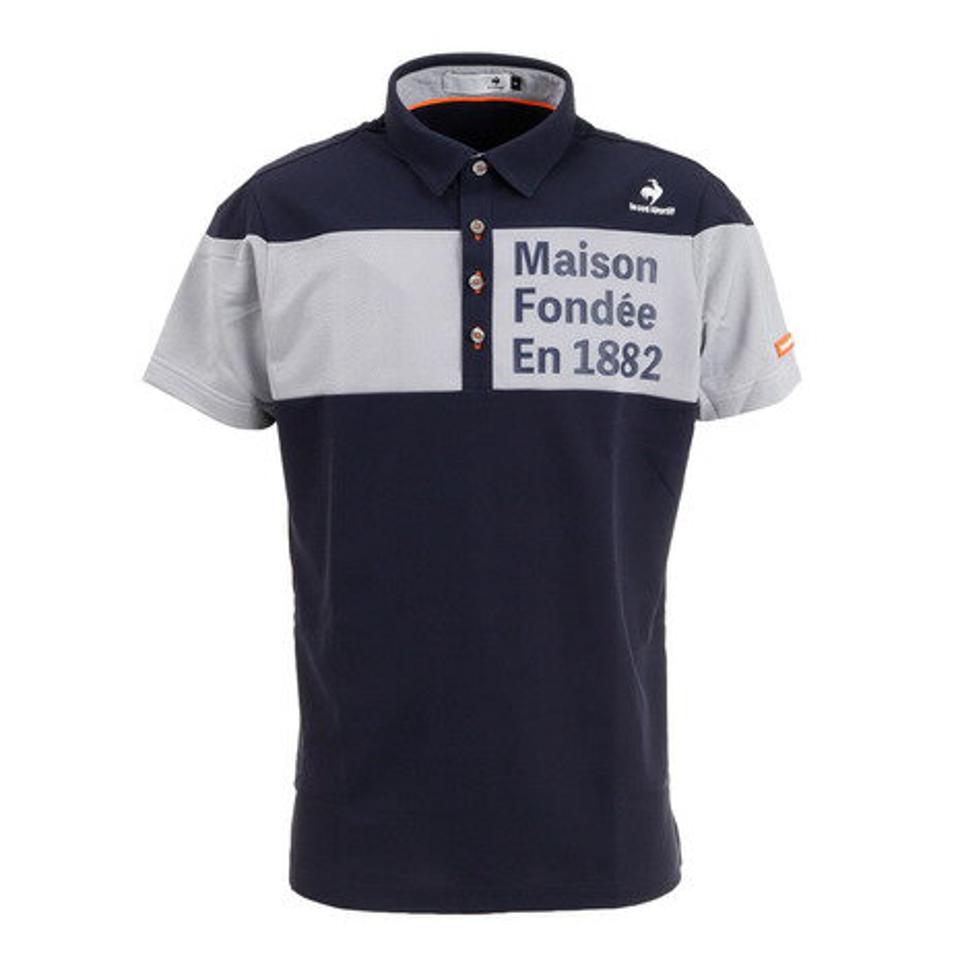 ルコック スポルティフ（Lecoq Sportif） ゴルフウェア ゴルファーズアドレスカッティングクーリスト半袖ポロシャツ QGMTJA06 （メンズ）