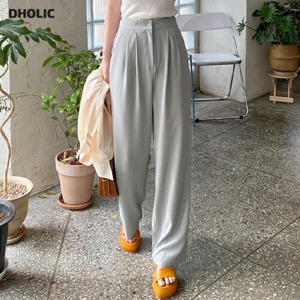 【10%OFF】ツータックワイドスラックス・全3色・t00817 レディース 【pt】韓国ファッション ボトムス ロング ロングパンツ スラックスパンツ スラックス ツータック ワイド ハイウエスト 無地 シンプル 体型カバー フェミニン カジュアル 春 秋 PTセール