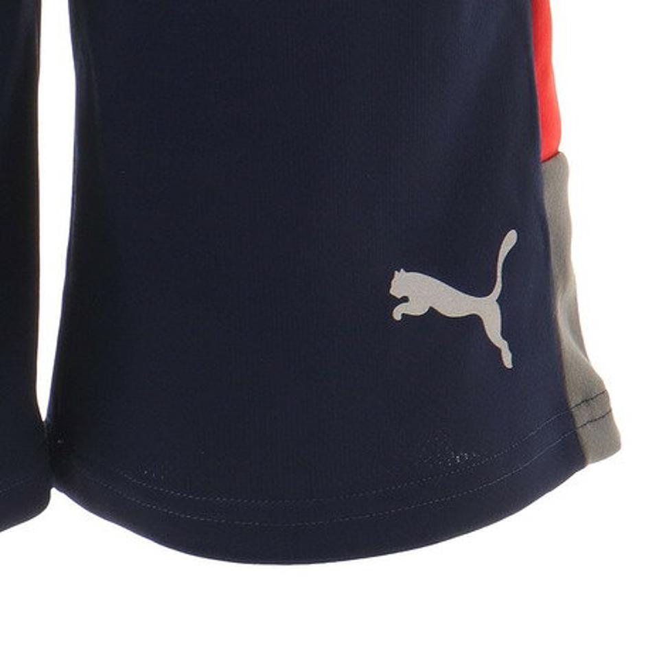 【6/5 24h限定 エントリー&対象4店舗買い回りで最大P10倍!】プーマ(PUMA)(キッズ)ジャージ ジュニア トレーニングハーフパンツ 588533-02 NVY