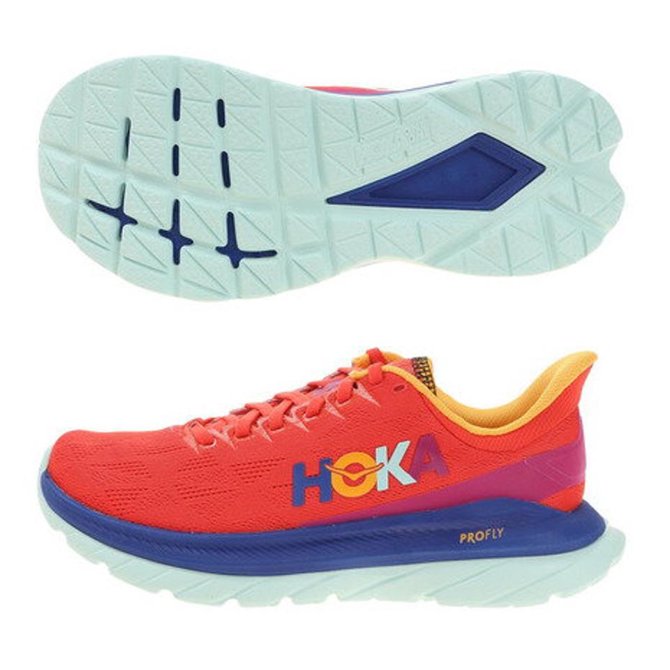 【ランニング対象品購入&エントリーでP10倍！8/19 20:00〜8/28 23:59】ホカ（HOKA） ランニングシューズ ジョギングシューズ マッハ4 MACH 4 1113529-FBLN （レディース）