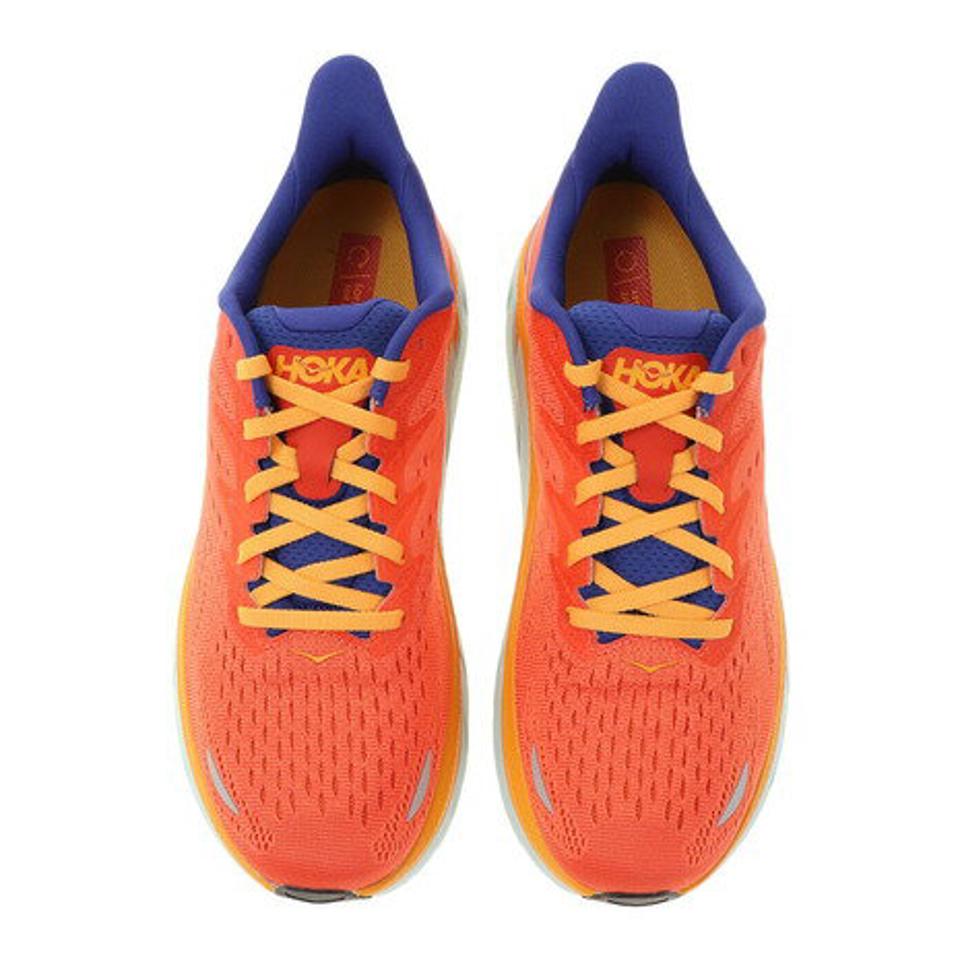 ホカ（HOKA）（メンズ）ランニングシューズ クリフトン8 オレンジ 1119393-FBLN スニーカー 厚底 プレート ジョギング トレーニング 部活