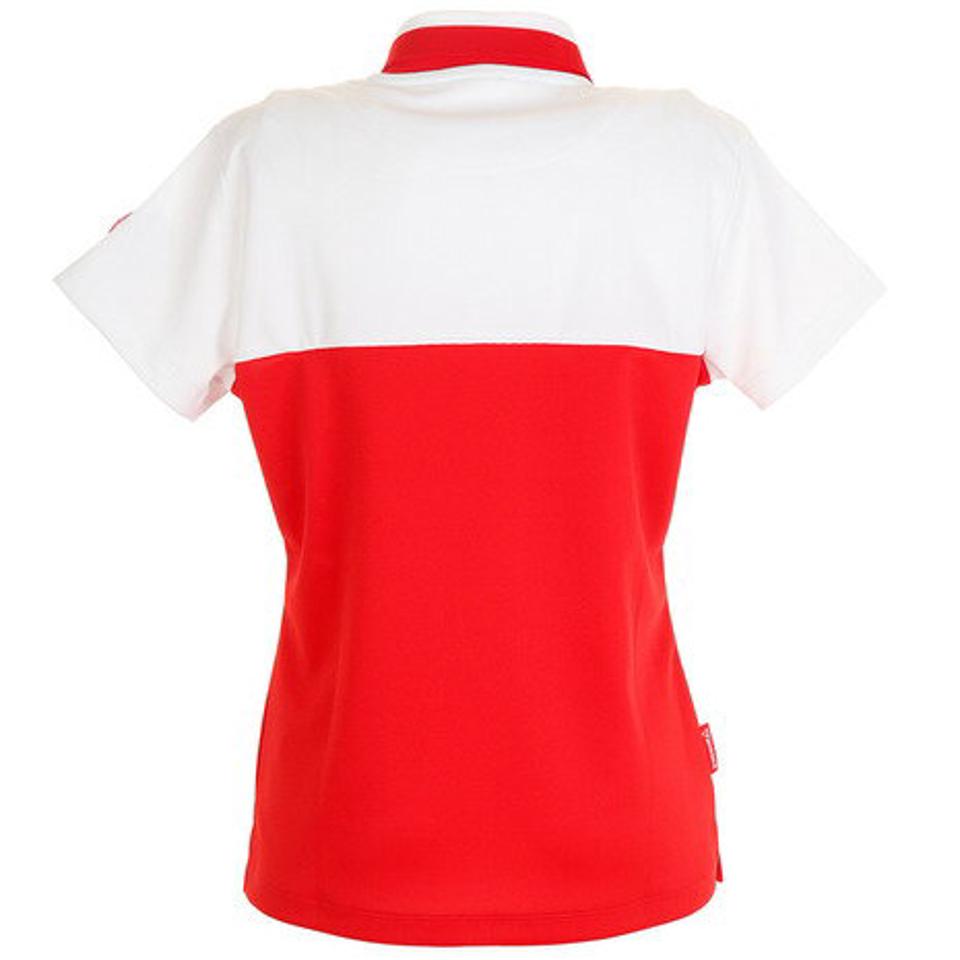 ルコック スポルティフ（Lecoq Sportif） ゴルフ 胸切替半袖シャツ QGWPJA31XB-RD00 （レディース）