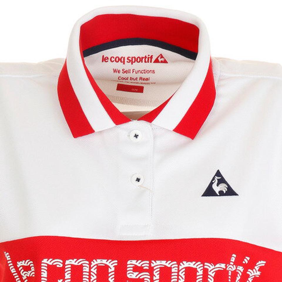 ルコック スポルティフ（Lecoq Sportif） ゴルフ 胸切替半袖シャツ QGWPJA31XB-RD00 （レディース）