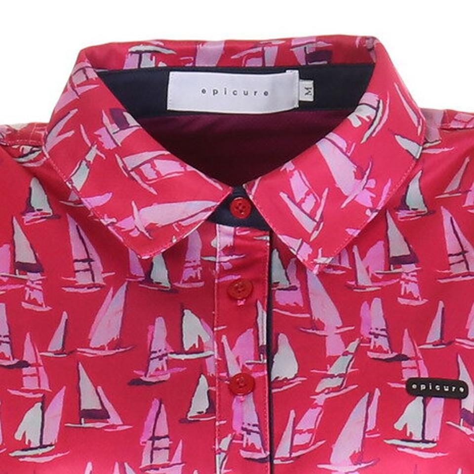 エピキュール（epicure） ゴルフウェア ヨットハーバープリントチュニックシャツ 152-24442-063 （レディース）