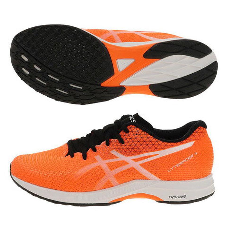 アシックス（ASICS） ランニングシューズ ライトレーサー4 ワイド LYTERACER 4 WIDE オレンジ 1011B350.800 部活トレーニングシューズ スポーツ （メンズ）