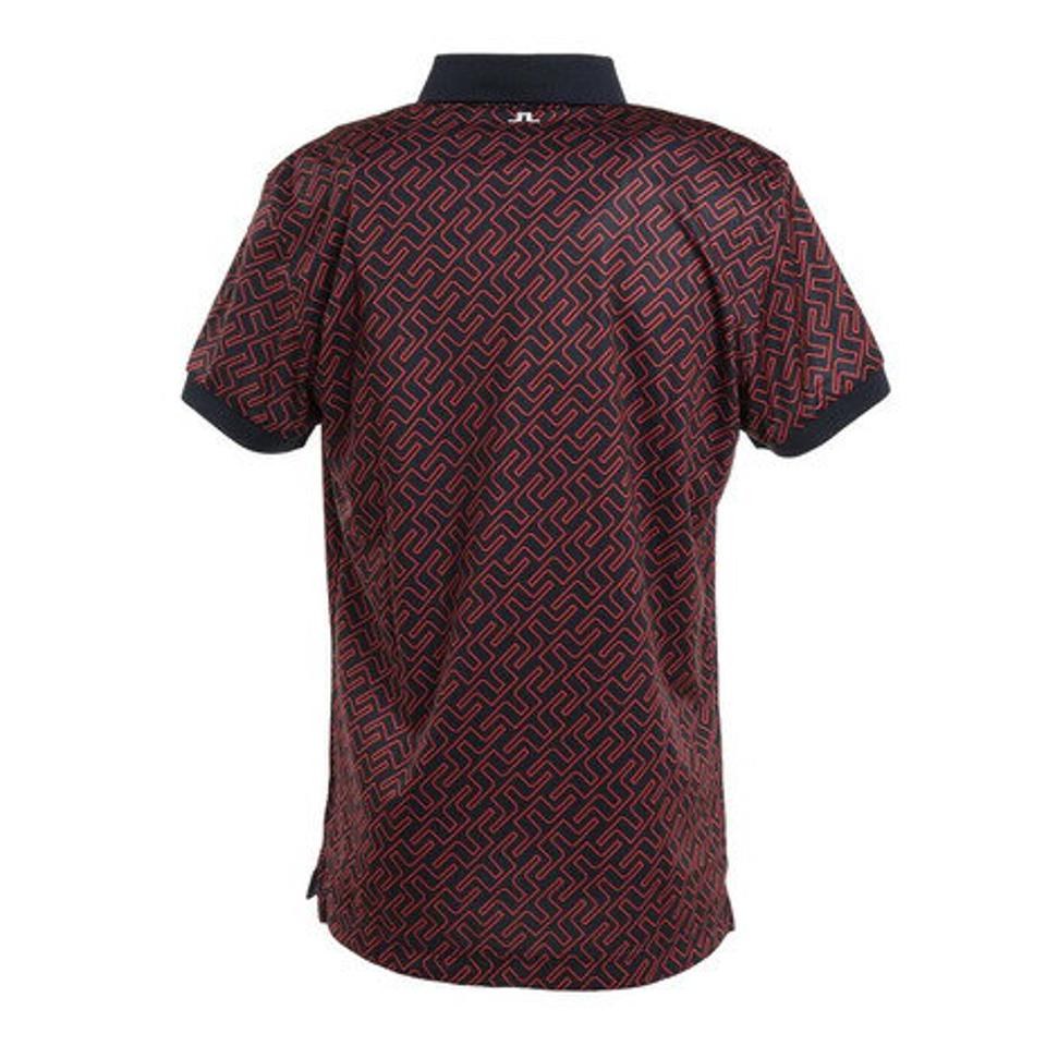 J.LINDEBERG ゴルフウェア 春夏 吸汗速乾 ストレッチ エコテックス Tour Tech 総柄半袖ポロシャツ 071-26344-065 （メンズ）