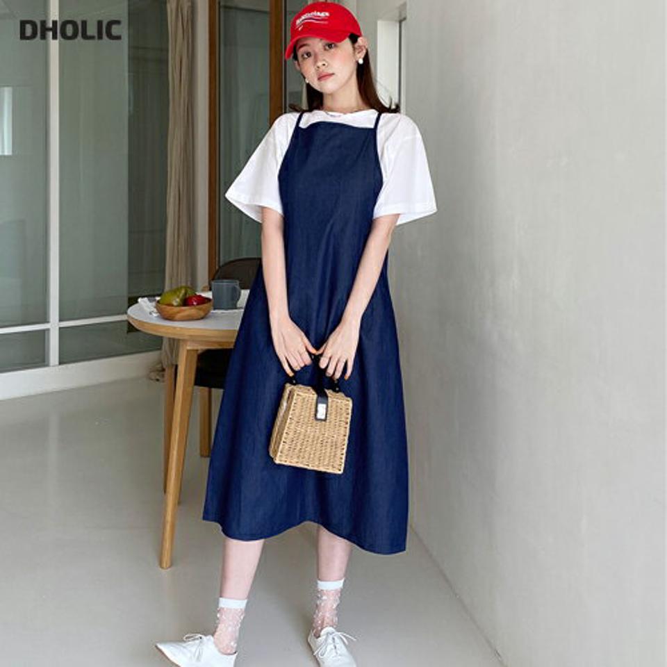 【10%OFF】バックXストラップキャミワンピース・全2色・t67377 レディース 【ops】ワンピース ロング丈 ロングワンピース スリーブレス ノースリーブ キャミソール レイヤード 体型カバー シンプル カジュアル Aライン 春 夏 韓国ファッション opsセール