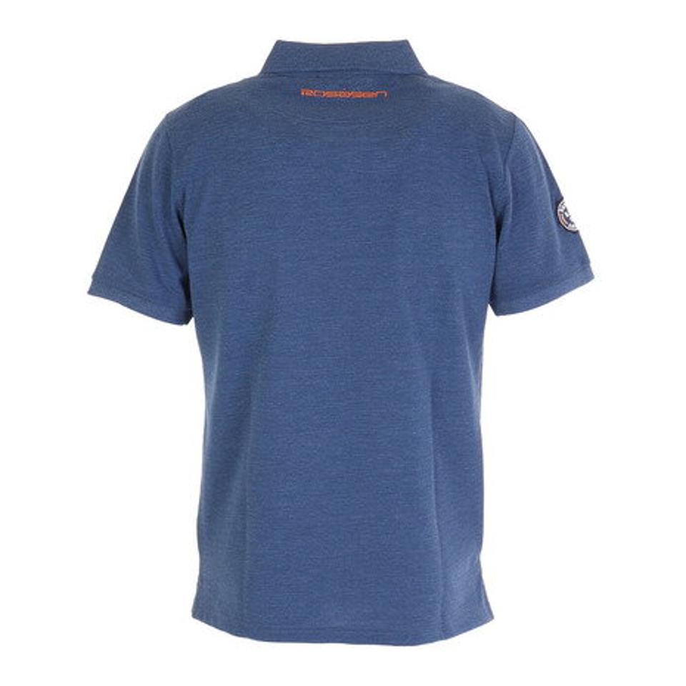 ROSASEN ゴルフウェア ポリエステル杢調半袖ポロシャツ 044-24448-096 （メンズ）