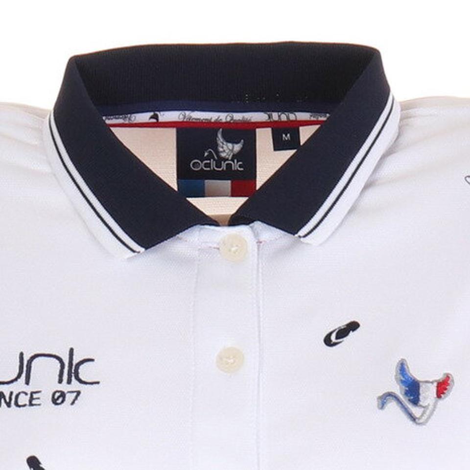 クランク（CLUNK） ゴルフウェア 軽量ビーサン柄ポロシャツ CL5KUG02 WHT （レディース）