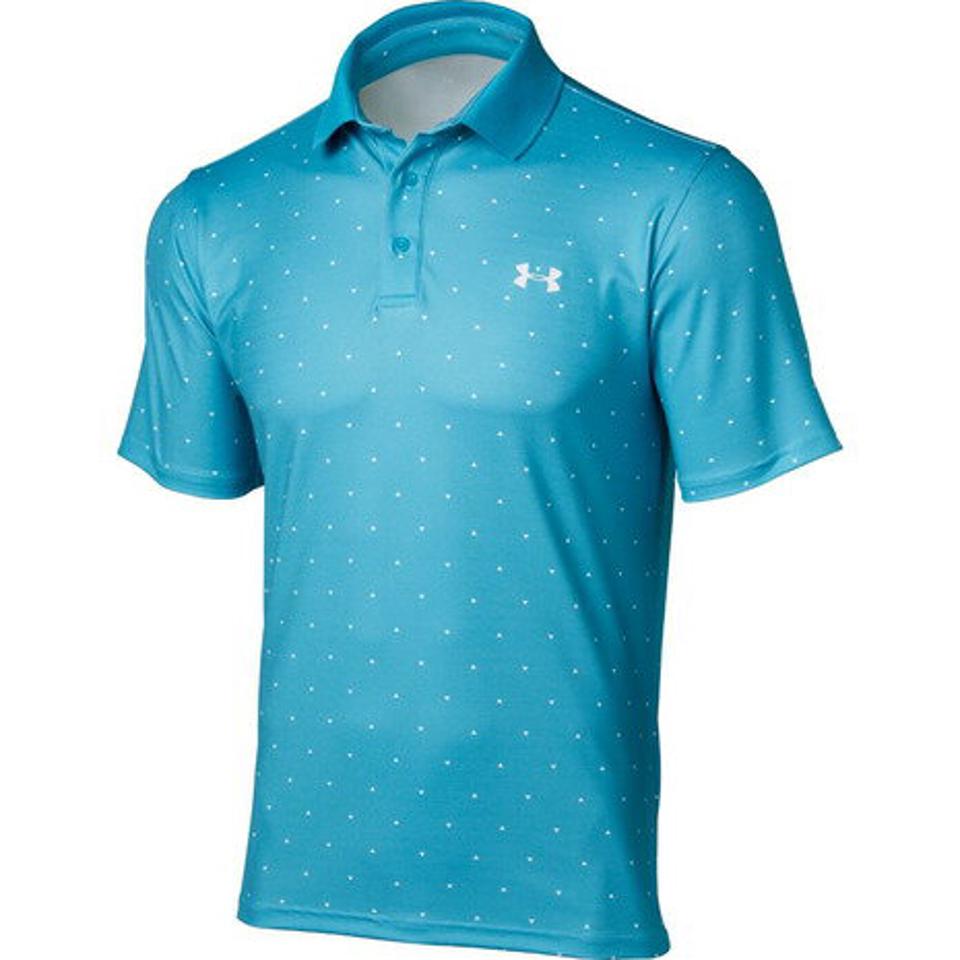 アンダーアーマー（UNDER ARMOUR） ゴルフ プレイオフ ピケ 半袖ポロシャツ 1355453 ESC/WHT GO （メンズ）