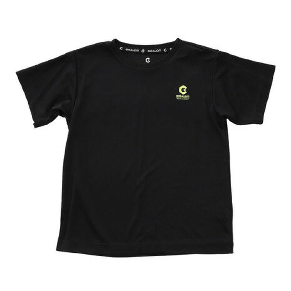 ジローム（GIRAUDM）（キッズ）ドライ 吸汗速乾 UVカット ジュニア Tスーツ 865GM1CD6724 BLK Tシャツ&ハーフパンツセット