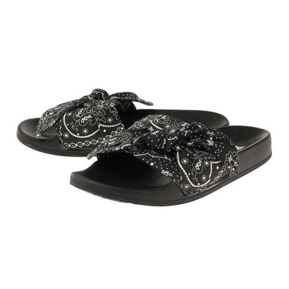 リーバイス（LEVIS）（レディース）サンダル レディース ぺたんこ JUNE S BANDANA 231546 BLACK ブラック 黒