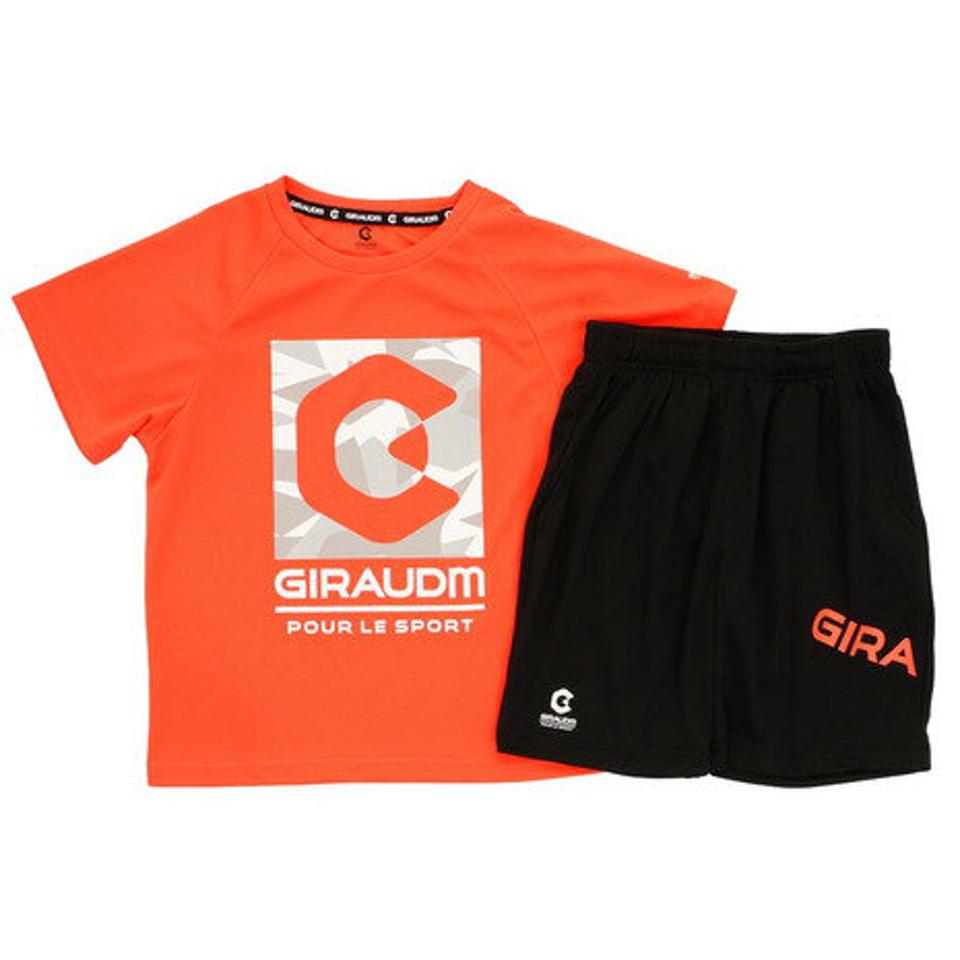 ジローム（GIRAUDM） ドライ 速乾 UVカット 上下セット スーツ 半袖Tシャツ＆ショートパンツ 865GM0CD2462 ORG オンライン価格 （キッズ）