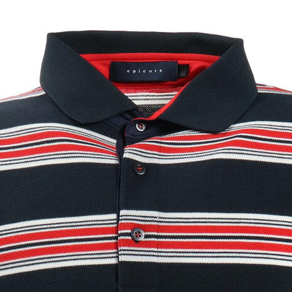 エピキュール（epicure） ゴルフ ポロシャツ メンズ バスクボーダーポロシャツ 151-22340-098 （メンズ）