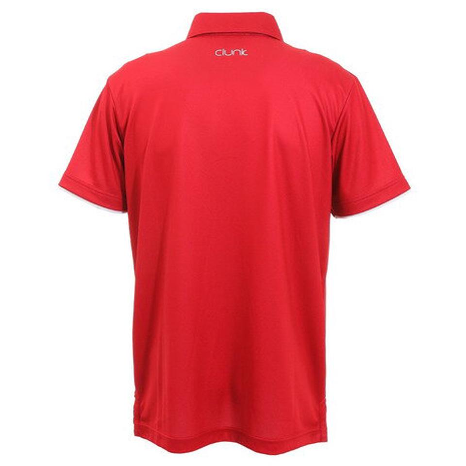 クランク（CLUNK）（メンズ）ゴルフウェア トリコモチーフポロシャツ CL5HTG08 RED