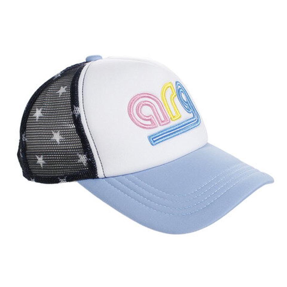 エーアールジー（arg） 帽子 キッズ ジュニア ロゴ メッシュキャップ AG83AC1084J SAX 日よけ （キッズ）