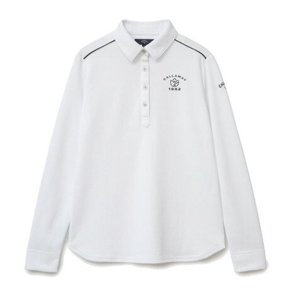 キャロウェイ（CALLAWAY）（レディース）ゴルフウェア 吸汗速乾 高通気カノコシャツ 長袖 C22133200-1030