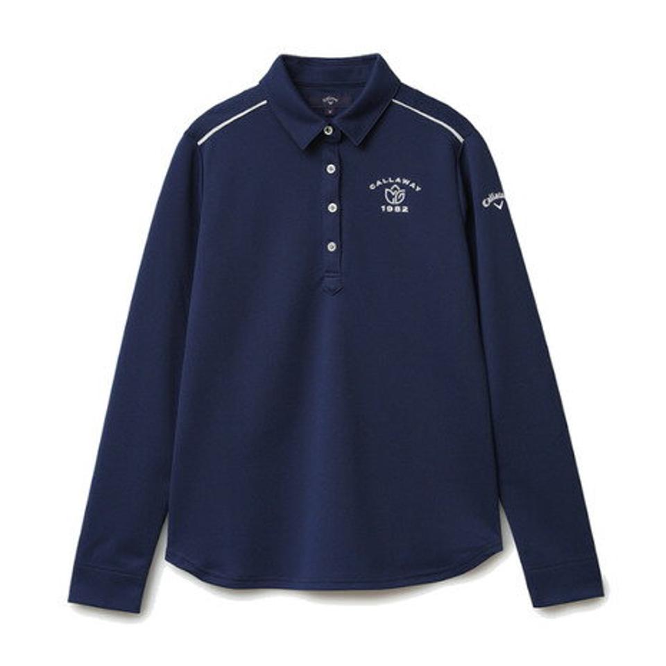 キャロウェイ（CALLAWAY）（レディース）ゴルフウェア 吸汗速乾 高通気カノコシャツ 長袖 C22133200-1120